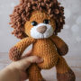 žaislai | minkšti | rankų darbo pliušinis žaislas - liūtas a