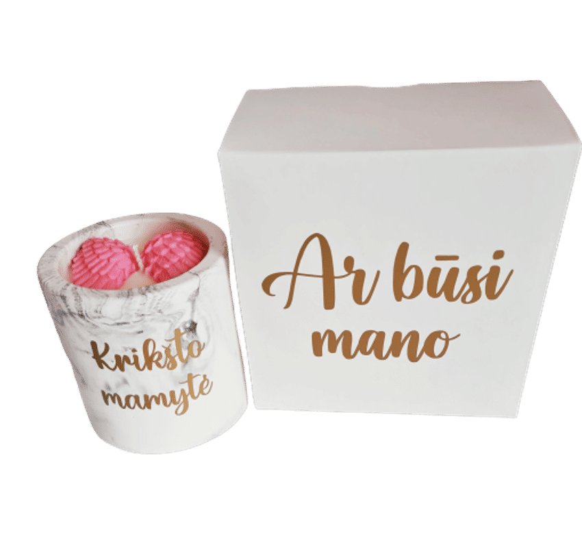 Kvietimas ar būsi mano krikšto mamytė, 180 g, rožiniai sparnai Dovanos | krikštynoms | kvietimas ar būsi mano krikšto mamytė, 1