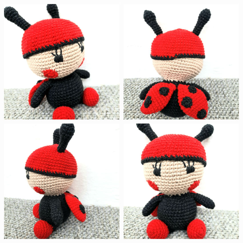 Minkštas žaislas vaikams - boružėlė penkiataškė ❤dydis 20cm. žaislai | minkšti | minkštas žaislas vaikams - boružėlė penk
