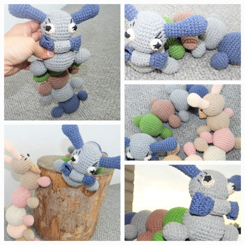 Minkštas žaislas - gudrusis kirmeliukas 30 cm 💗 žaislai | minkšti | minkštas žaislas - gudrusis kirmeliukas