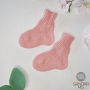 avalynė | kojinės | kojinytės kūdikiui baltosrožinės kojinyt