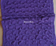 Pusvilnonis 60 baby-merino 40 viskozė pledukas kūdikiui dydis 80 x 95 cm