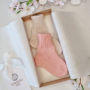 avalynė | kojinės | kūdikio kojinytės rožinės merino vilnos 