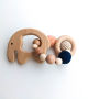 žaislai | kramtukai | nertas medinis žaislas kramtukas kūdikiu