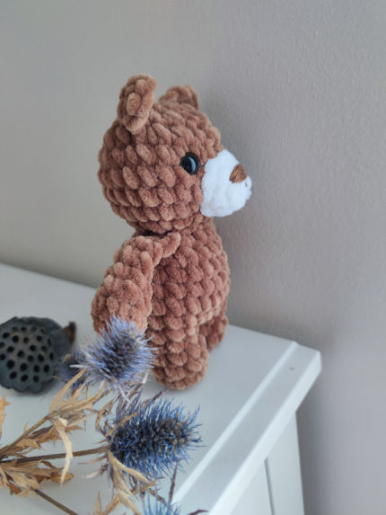 žaislai | minkšti | Nertas žaislas meškiukas 19 cm ilgio spa