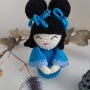 žaislai | lėlės | nerta japoniška lėlė mėlynos spalvos 12 