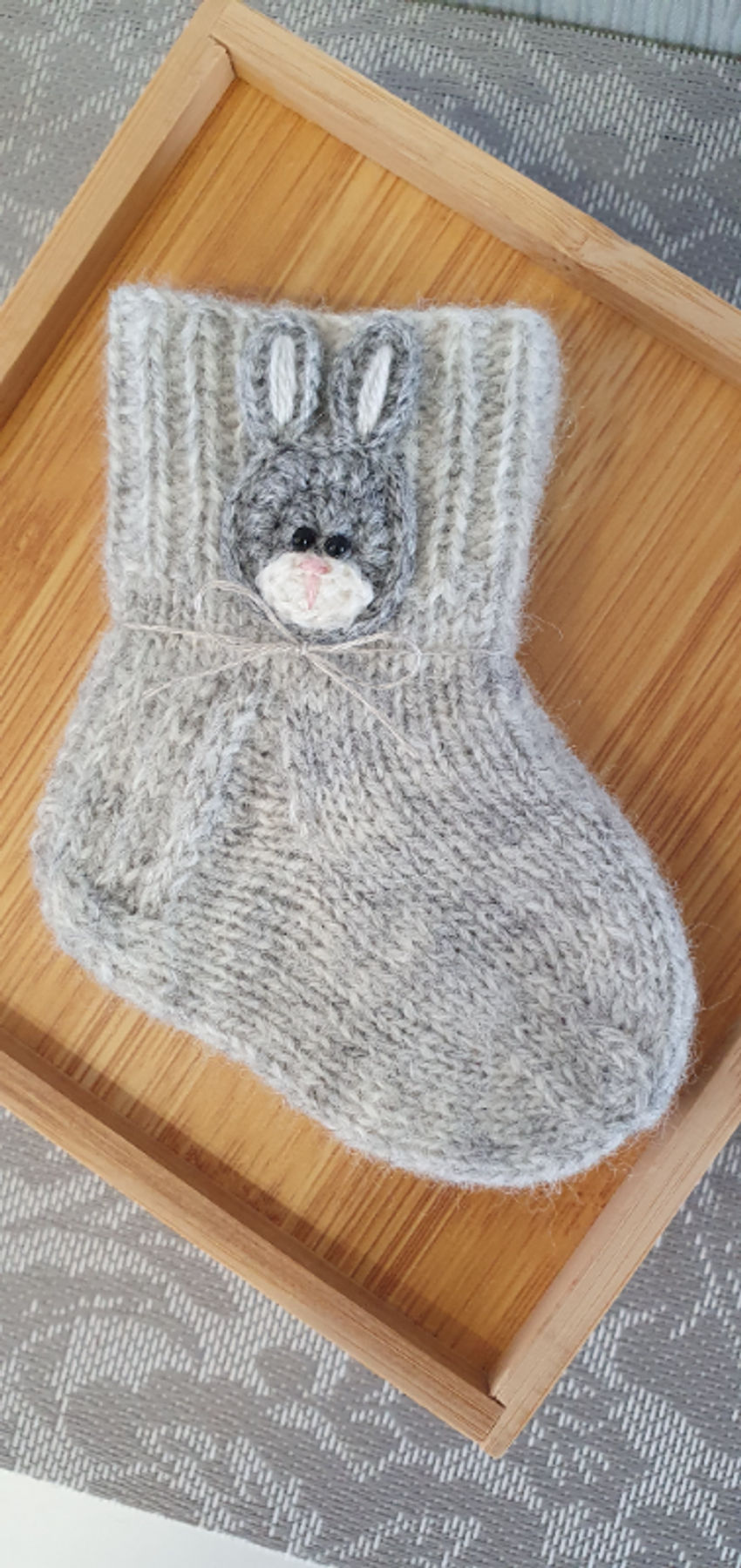 Šiurkščios vilnos kojinytės naujagimiui pėdutės ilgis 9cm avalynė | kojinės | šiurkščios vilnos kojinytės naujagimiui