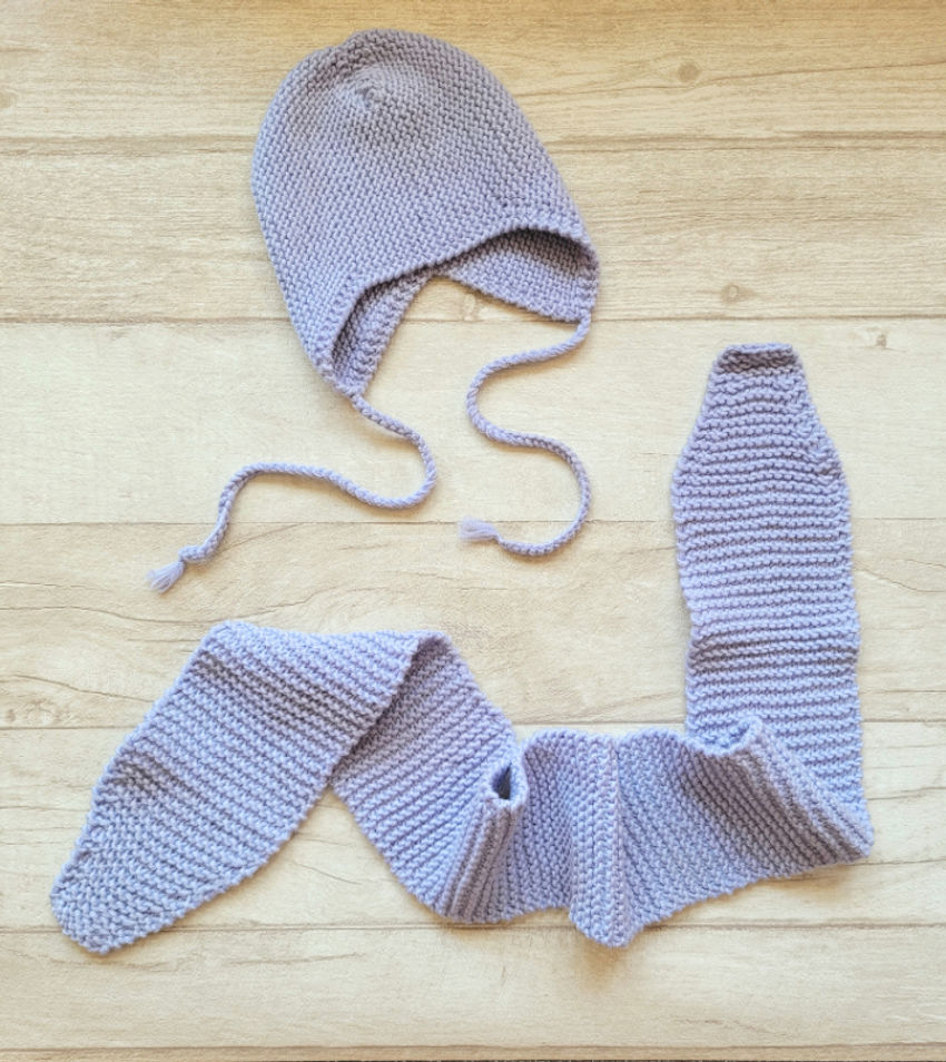 Kepurytės ir šalikėlio komplektas 100 merino vilna 0-3 mėn mažyliui apranga | Kepurės | kepurytės ir šalikėlio komplektas 100 me