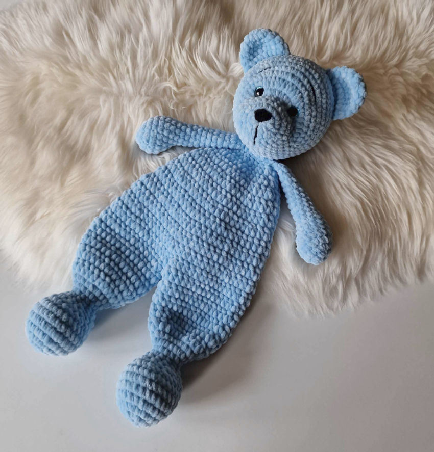 Miego draugas meškutis 48 cm ilgio žydra spalva žaislai | migdukai | miego draugas meškutis 48 cm ilgio žydra