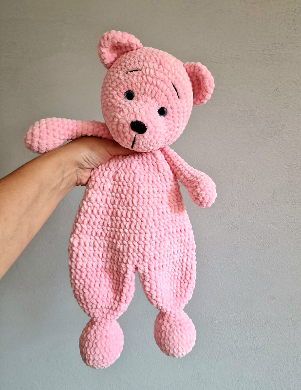 Miego draugas meškutis 48 cm ilgio ružava spalva                              