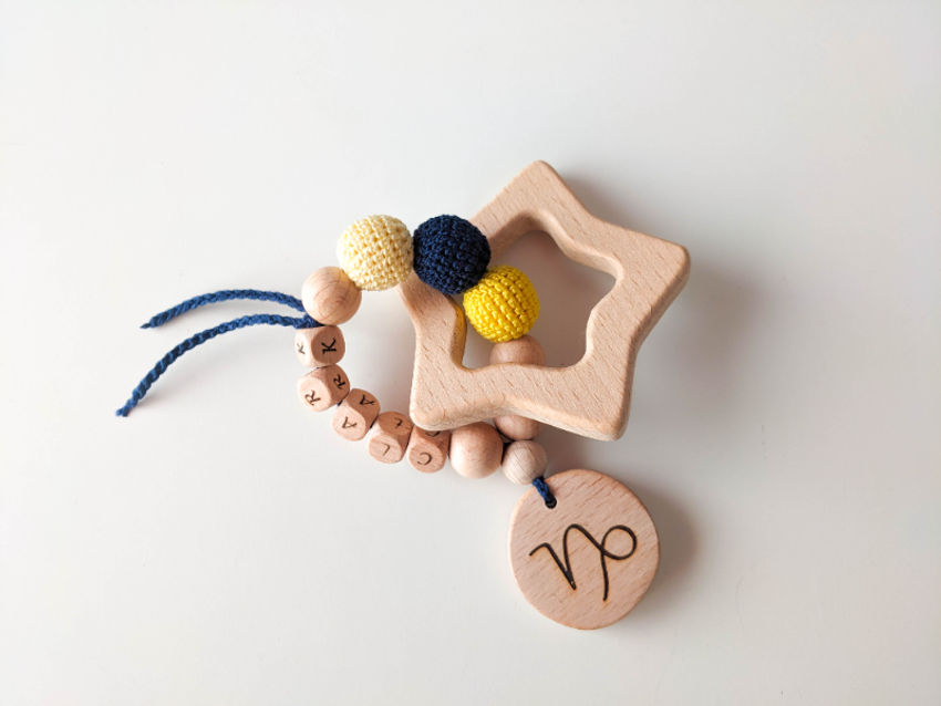 žaislai | kramtukai | ekologiškas kramtukas kūdikiui zodiakas