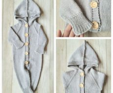 100 procentų merino vilnos kombinezonas 0-6 mėn mažyliui