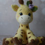 žaislai | minkšti | rankų darbo pliušinis žaislas - žirafas 