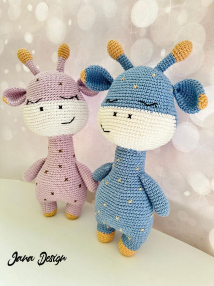 žaislai | minkšti | Miegantys žirafiukai apie 30 cm aukščio