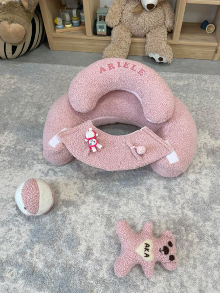 Dovanos | krikštynoms | Funkcinė pagalvė teddy pink mini