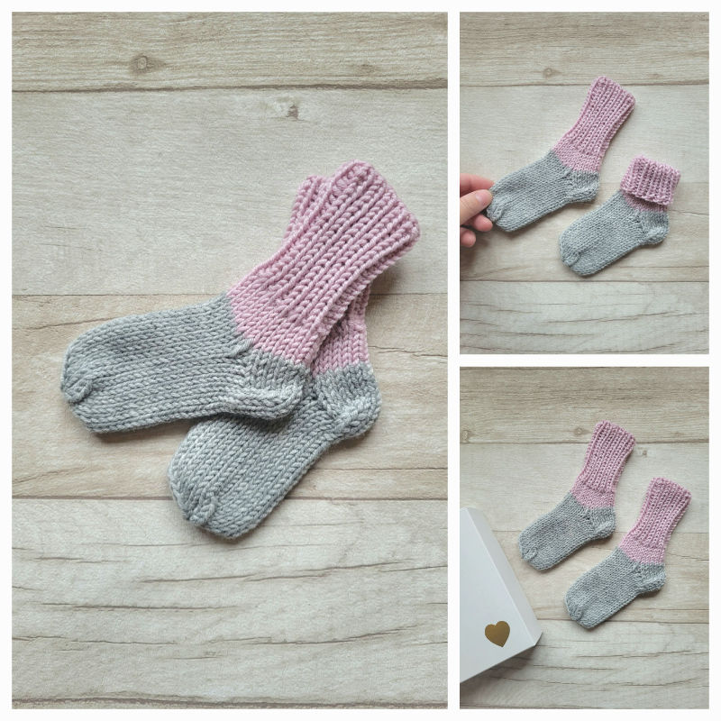  kojinaitės kūdikiui 100 proc merino vilna 11cm pėdutė 