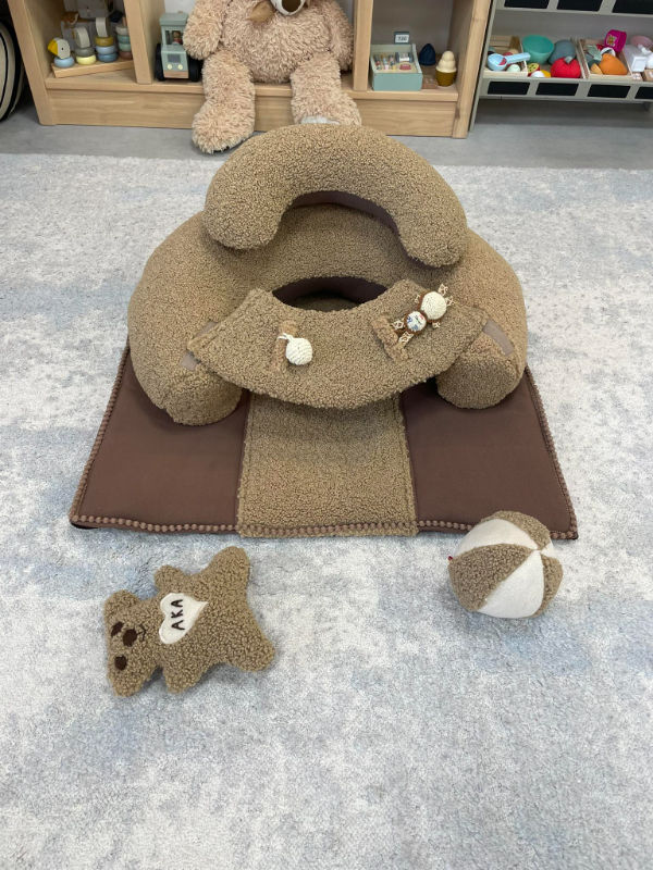 Funkcinė pagalvė teddy bear brown xm komplektas