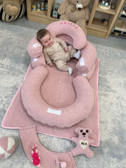 Dovanos | naujagimiams | Sėdinukas kūdikiui 6in1 „teddy pink“ – 3