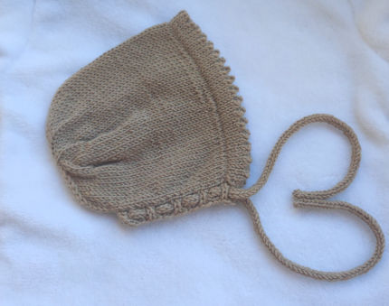 apranga | Kepurės | Bonnet tipo merino vilnos kepurė kūdikiu