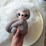žaislai | minkšti | rankų darbo pliušinis žaislas - tinginys