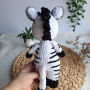 žaislai | minkšti | rankų darbo pliušinis žaislas - zebras s
