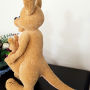 žaislai | minkšti | 47 cm dydžio kengūra su mažyliu