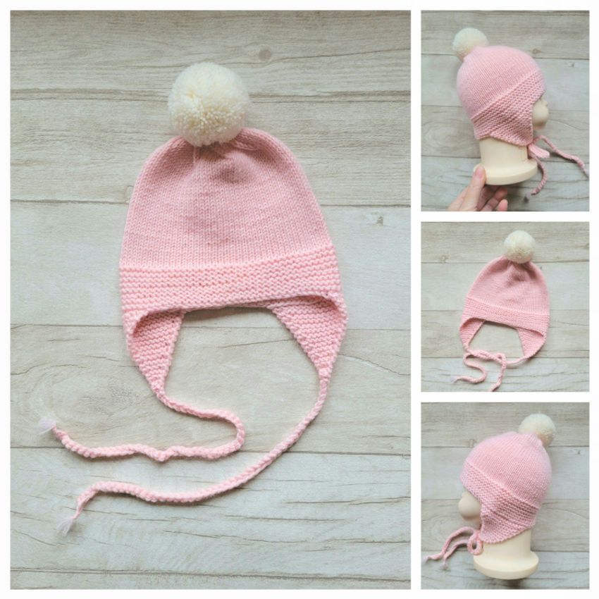 Kepurytė 100 proc merino vilna 0-3 3-6 mėnesio mažyliui apranga | Kepurės | kepurytė 100 proc merino vilna 0-3 3-6 m