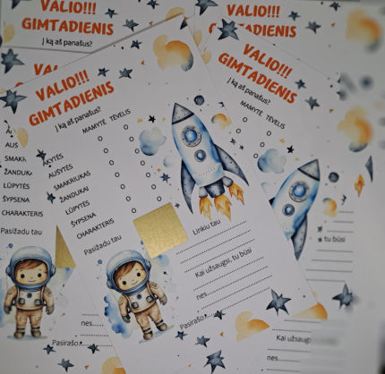 Dovanos | gimtadieniui | Žaidimo kortelė gimtadieniui slaptas paž
