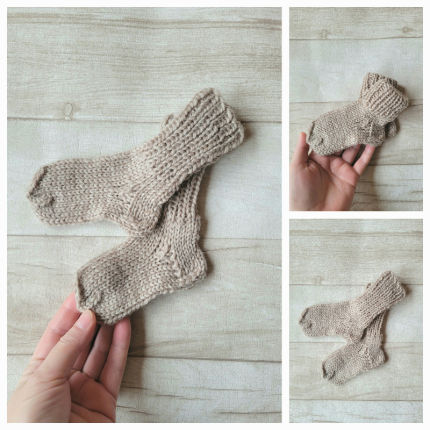 avalynė | kojinės | Vilnos kojinaitės 9cm  pirmosios kojinai