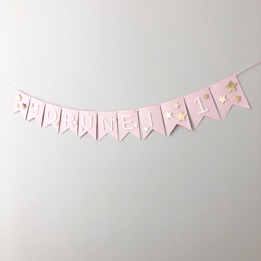 dekoracijos | šventėms | vardo girlianda “žvaigždutės” gimtadieni
