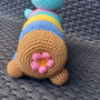 žaislai | minkšti | nertas spalvotas kirminukas ilgis 24 cm 