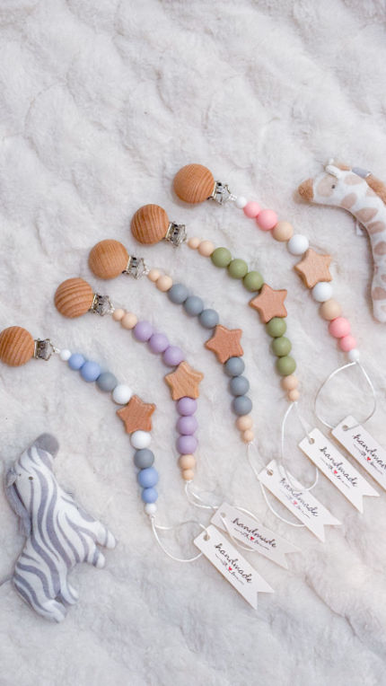 aksesuarai | čiulptukų laikikliai | Baby pacifier clip custom paci pacifier 