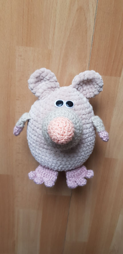 žaislai | minkšti | Rankų darbo žaislas peliukas mikis 18 cm