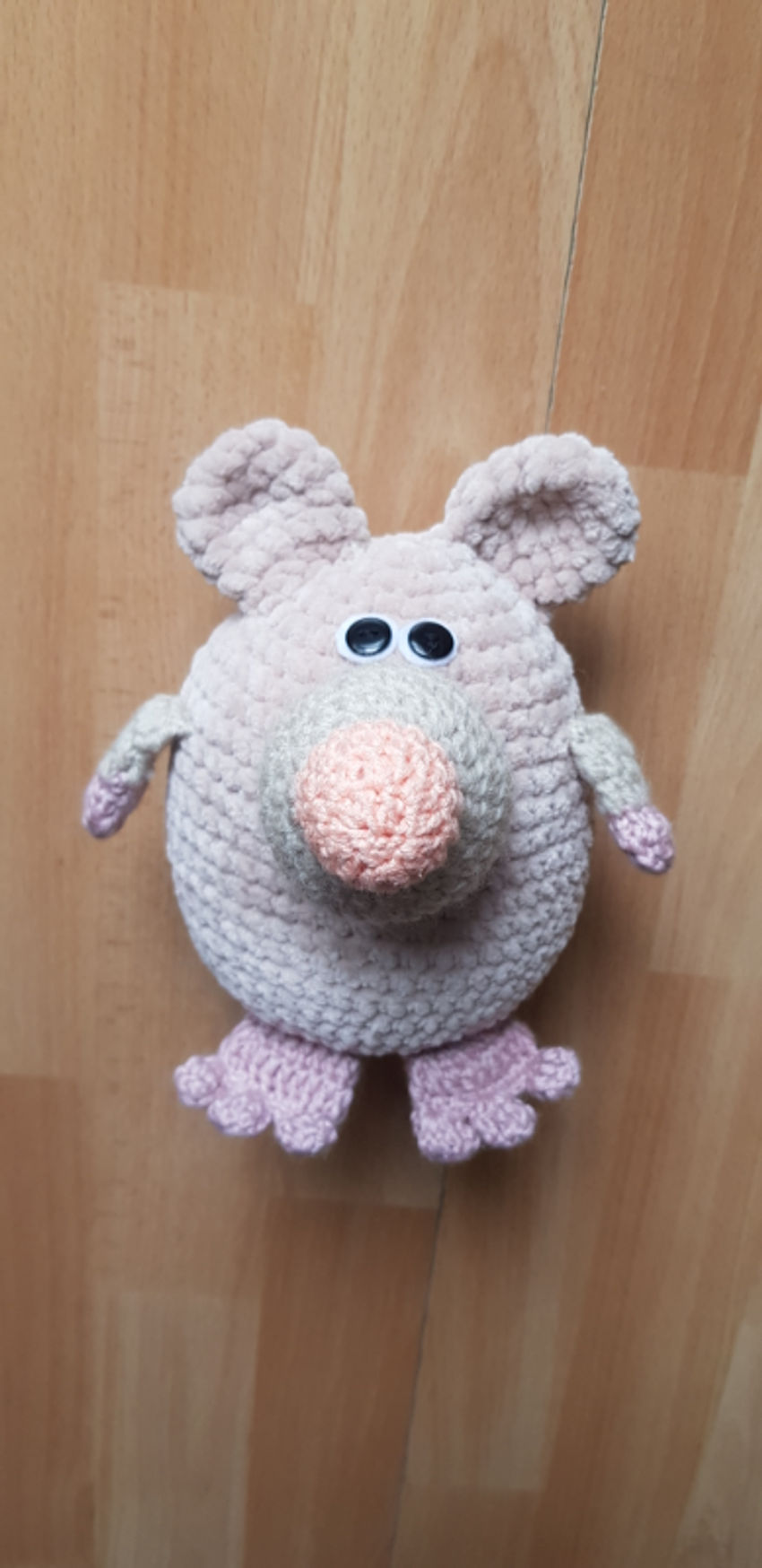 žaislai | minkšti | rankų darbo žaislas peliukas mikis 18 cm