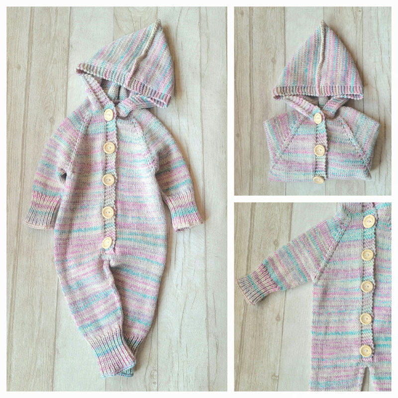 100 proc  merino vilnos kombinezonas 0-6 mėn mažyliui dovana naujagimiui 