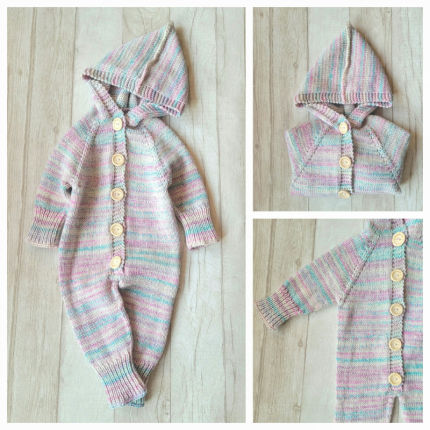apranga | Kombinezonai | 100 proc  merino vilnos kombinezonas 0-6