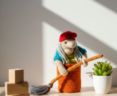 Nerta „baba jaga“  16cm ilgio 
