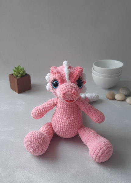 žaislai | minkšti | Drakonas geni  24cm ilgio 