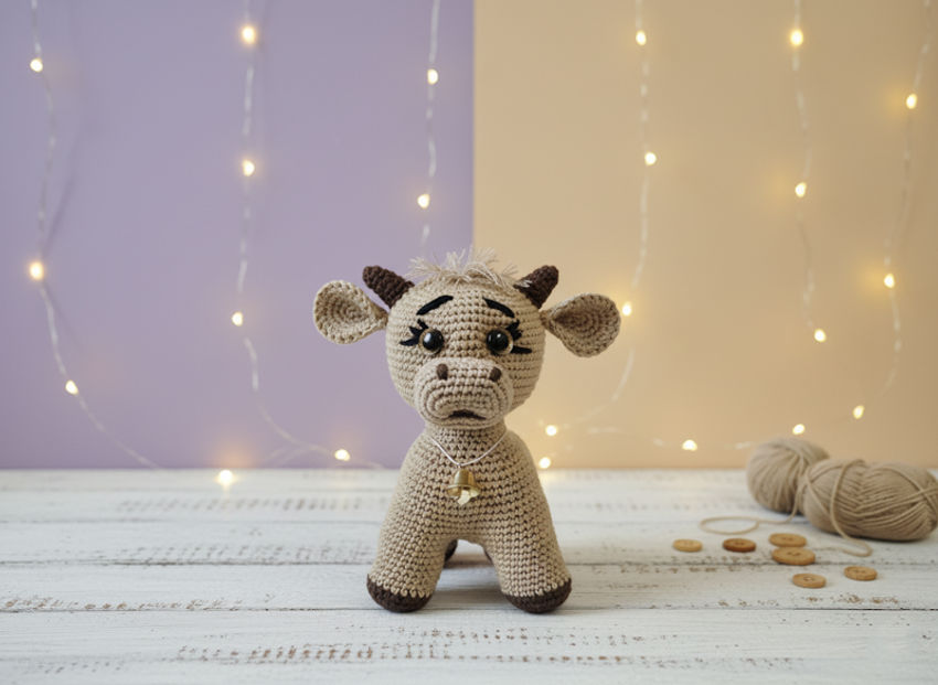 Jaučiukas luki 14 cm ilgio žaislai | minkšti | jaučiukas luki 14 cm ilgio
