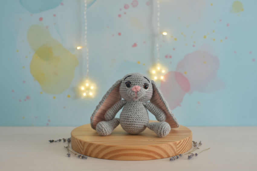 žaislai | minkšti | zuikutis moni  10 cm ilgio 