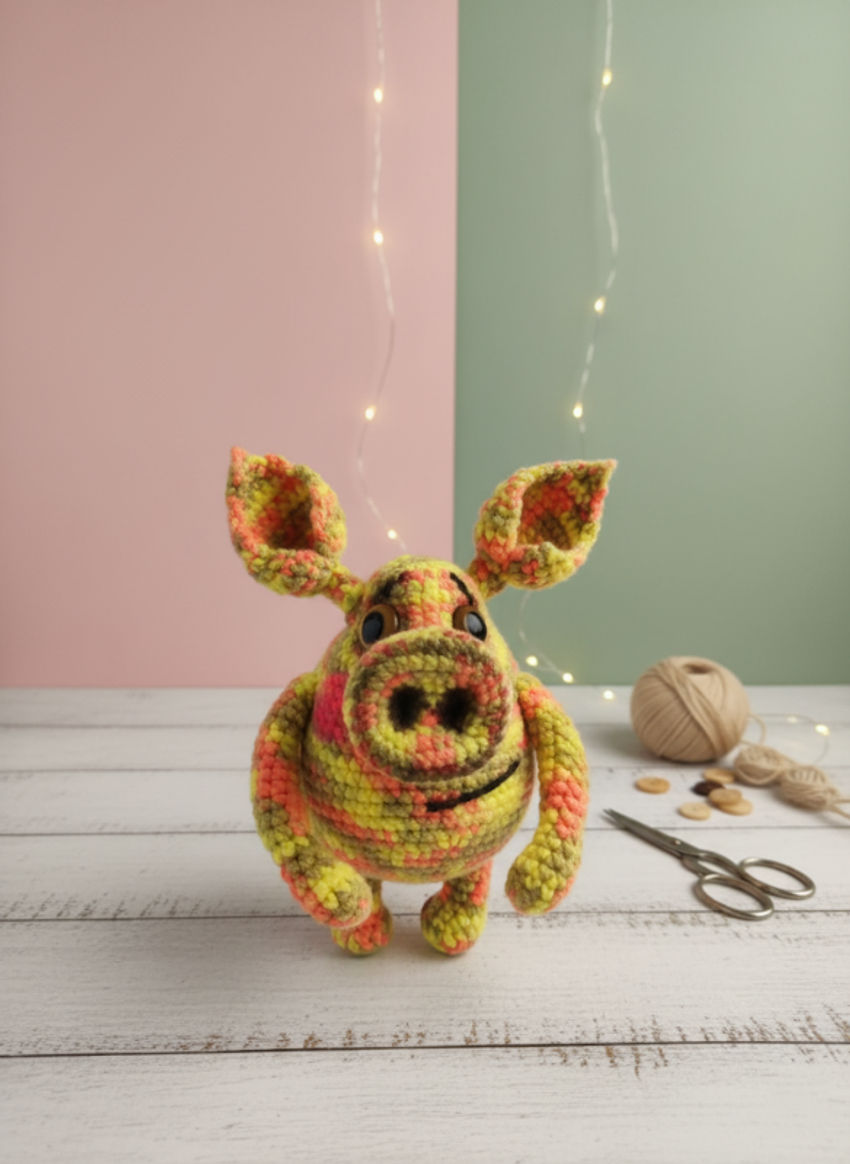 Kiaulytė obi 14 cm ilgio žaislai | minkšti | kiaulytė obi 14 cm ilgio