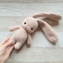 žaislai | minkšti | pliušinis žaisliukas zuikutis 21 cm ūgio