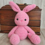 žaislai | minkšti | pliušinis žaisliukas zuikutis 32 cm ūgio