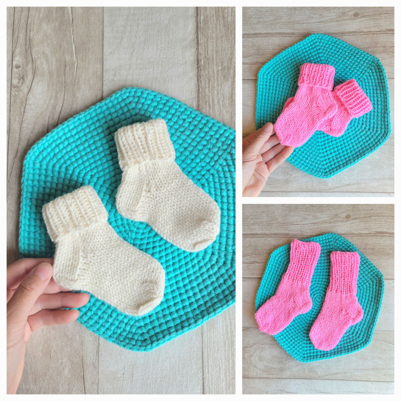 Kojinaičių komplektas 9 cm merino vilna ir vilna pirmosios kojinaitės