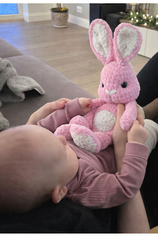 Rankų darbo pliušinis migdukas  minkštas  švelnus  