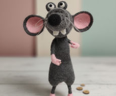 Pelė riri! 💛🐭  12cm ilgio  spalva pilka