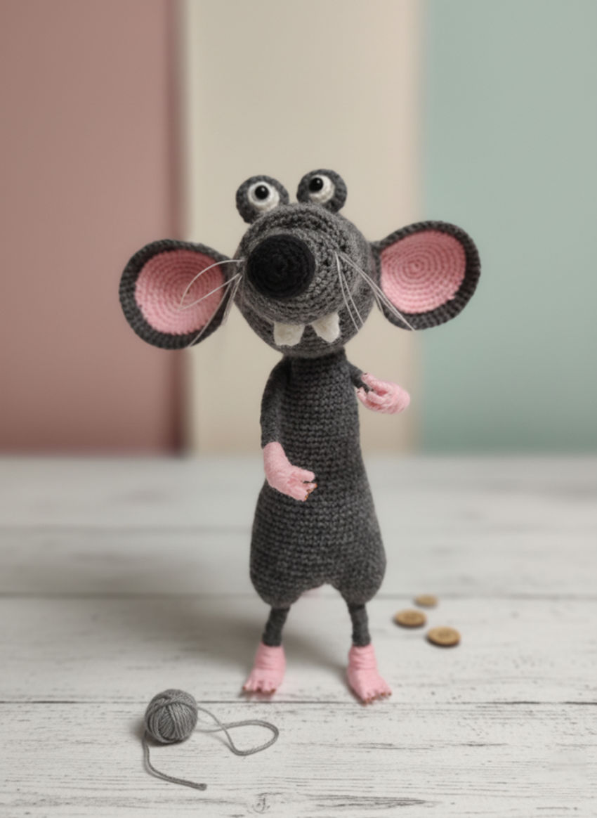 Pelė riri! 💛🐭 12cm ilgio spalva pilka žaislai | minkšti | pelė riri! 💛🐭 12cm ilgio spalva pilk