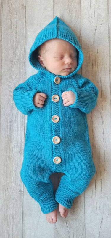 100 proc  merino vilnos kombinezonas 0-6 mėn mažyliui dovana naujagimiui 