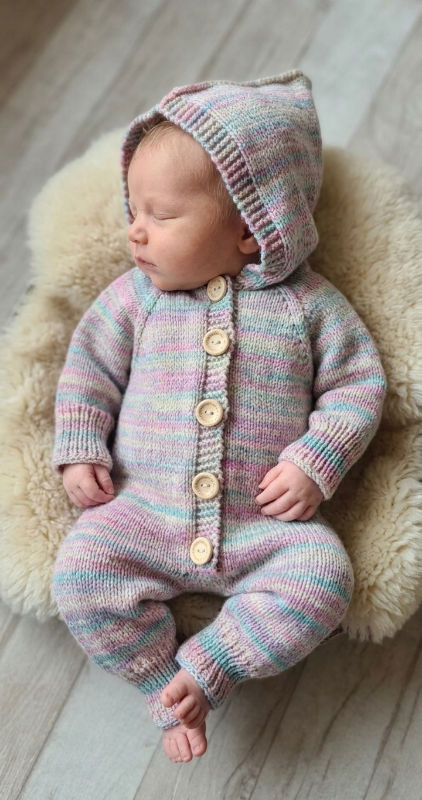 100 proc merino vilnos kombinezonas 0-6 mėn mažyliui dovana naujagimiui