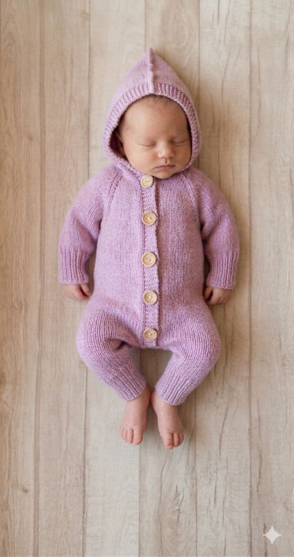 100 proc merino vilnos kombinezonas 0-6 mėn mažyliui dovana naujagimiui